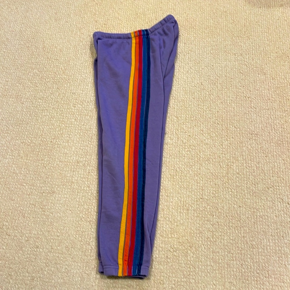 Aviator Nation purple sweatpants size xs